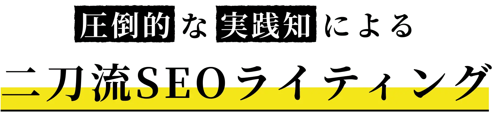 圧倒的な実績知による二刀流SEOライティング